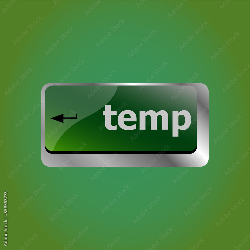 Computer keyboard key temp, close up. laptop enter button Computer keyboard key temp, close up. laptop enter button