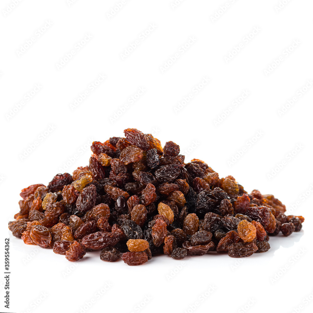 dried raisins grapes isolated on a white background dried raisins grapes isolated on a white background