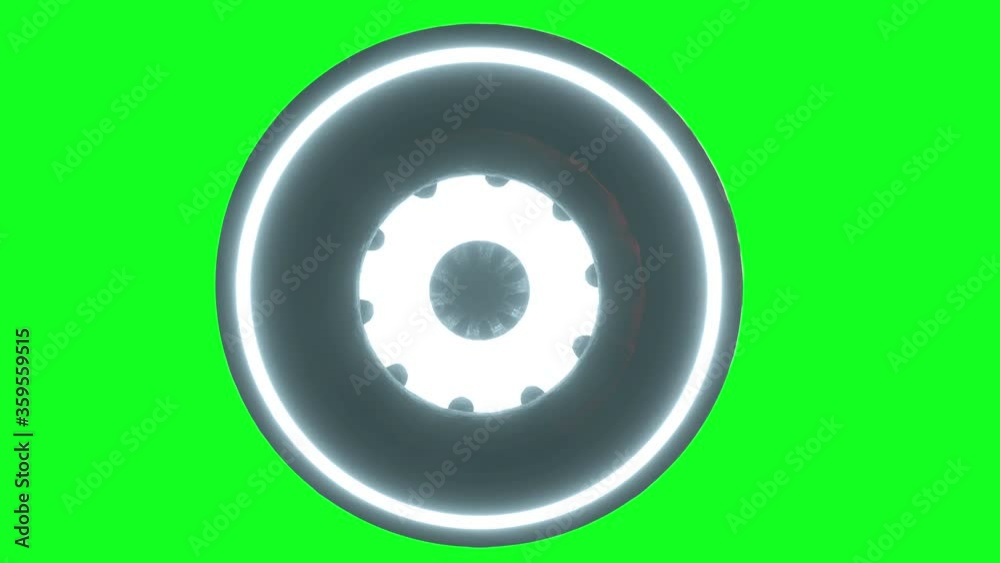 Flying saucer isolate on green screen. UFO. Realistic shaders and motion blur. 4K animation. Flying saucer isolate on green screen. UFO. Realistic shaders and motion blur. 4K animation.