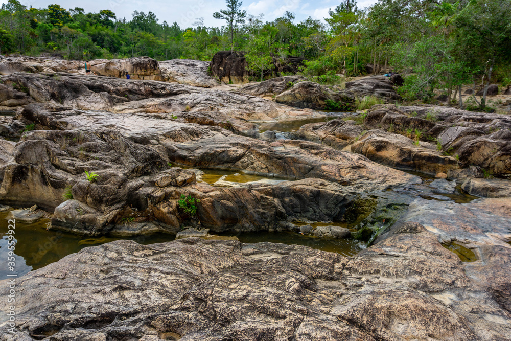 Fototapeta premium Rio on Pools Falls Reserve in Belize.