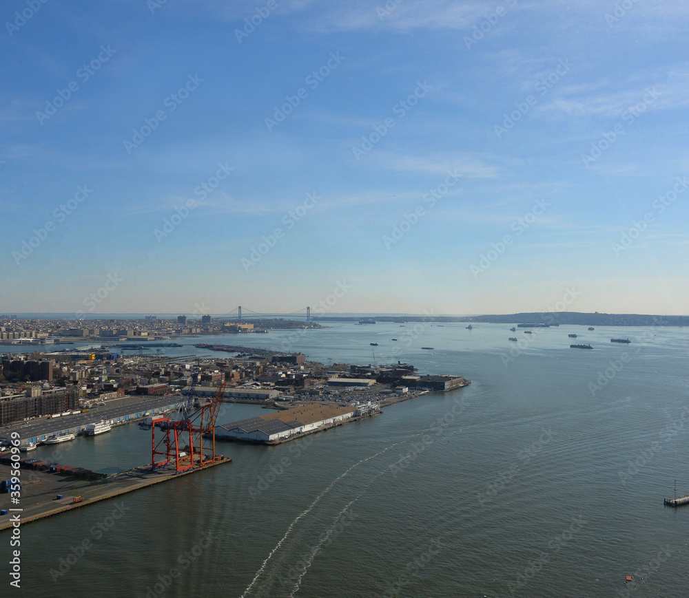 NYC Harbor From Above