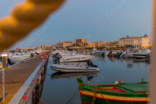 boats in the harbor