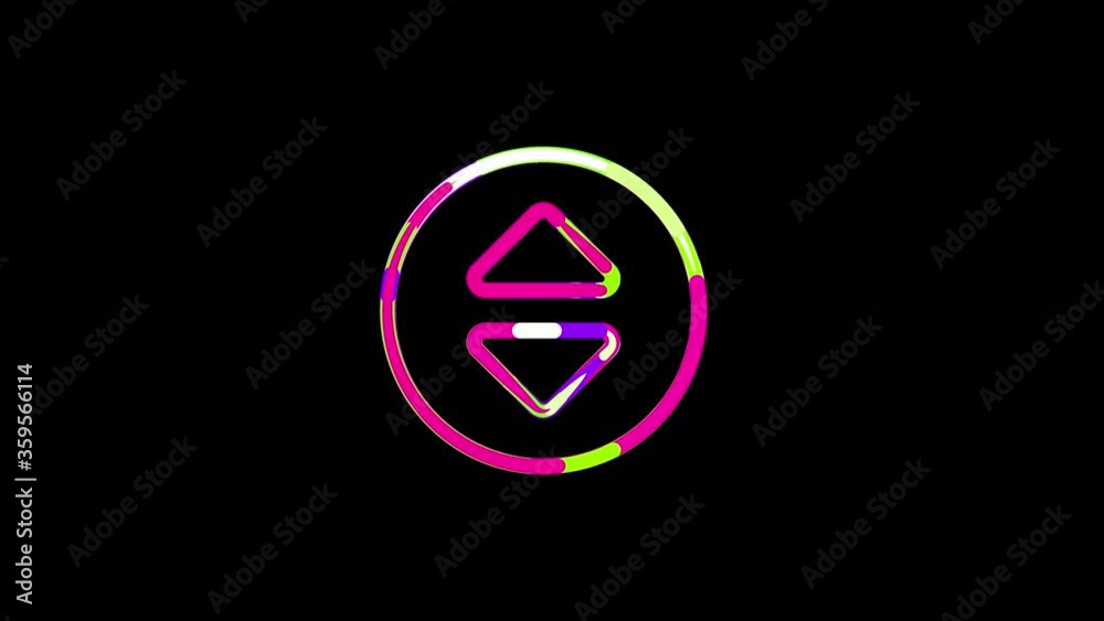Circles gather in symbol sort circle. After it crumbles in a line and moves to the camera. Alpha channel black Circles gather in symbol sort circle. After it crumbles in a line and moves to the camera. Alpha channel black