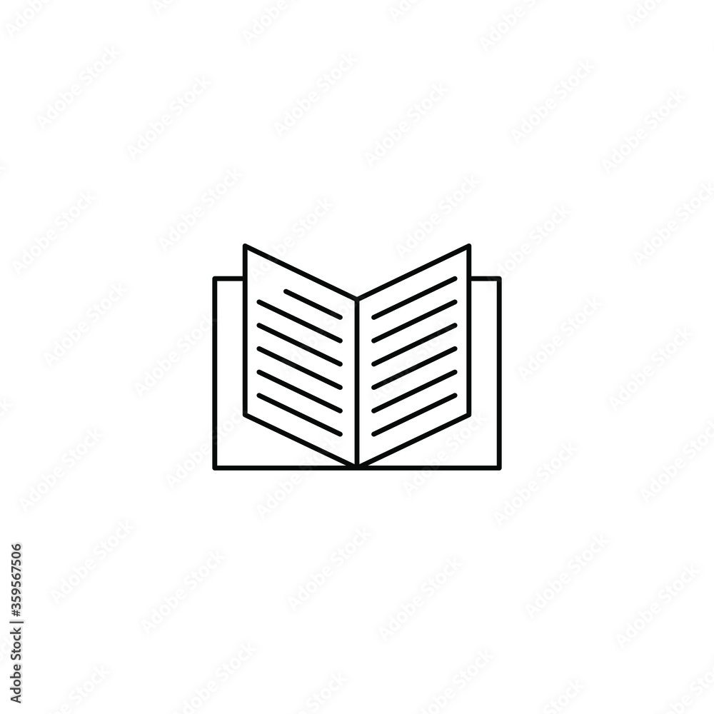 Book icon design vector template. Line style. EPS 10. Book icon design vector template. Line style. EPS 10.