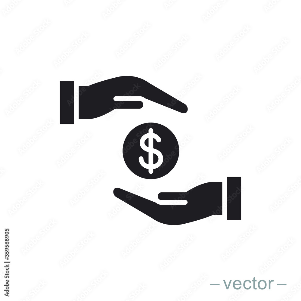 Save money icon symbol vector on white background. Solid Style. EPS 10. Save money icon symbol vector on white background. Solid Style. EPS 10.