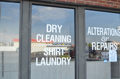 Dry Cleaning Shirt Laundry Signage