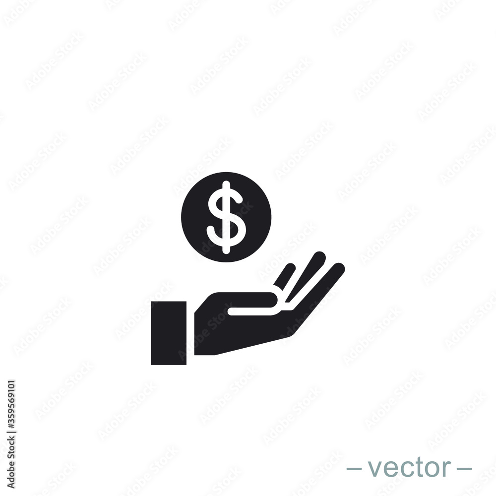 Save money icon symbol vector on white background. Solid Style. EPS 10. Save money icon symbol vector on white background. Solid Style. EPS 10.