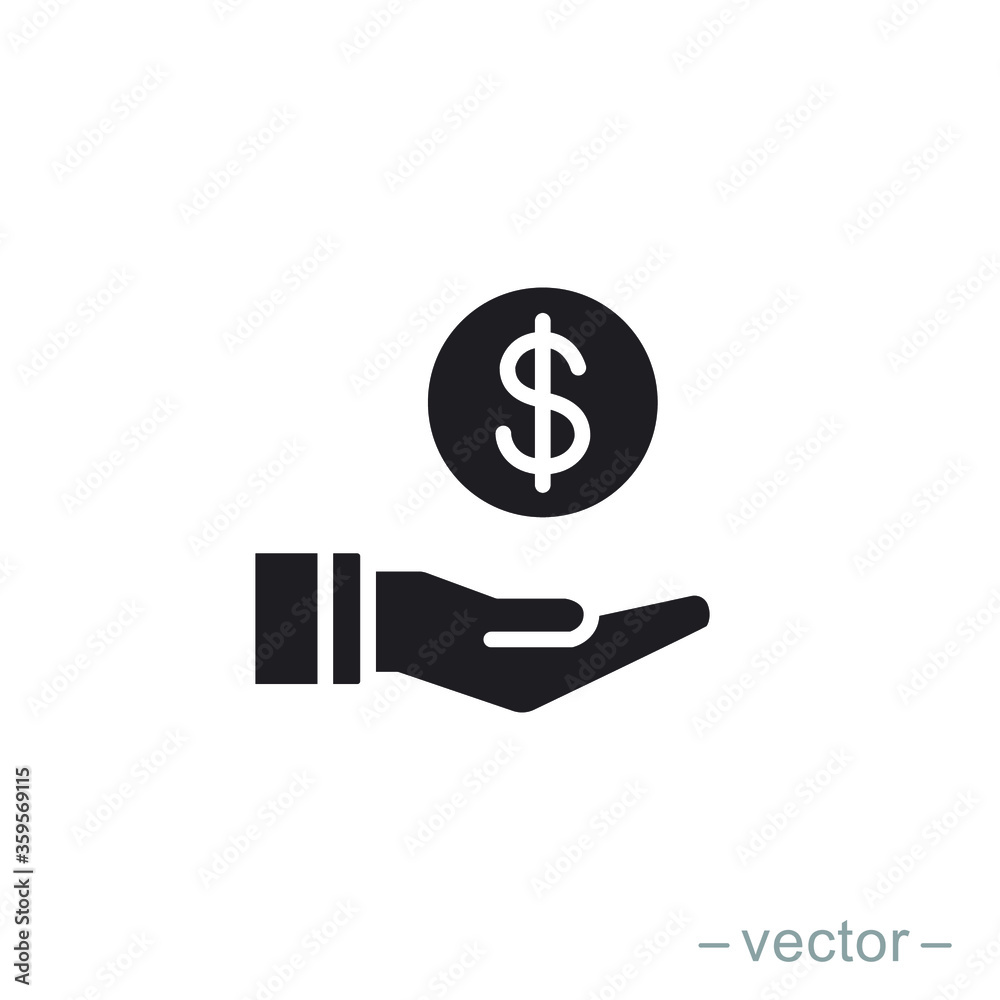 Save money icon symbol vector on white background. Solid Style. EPS 10. Save money icon symbol vector on white background. Solid Style. EPS 10.