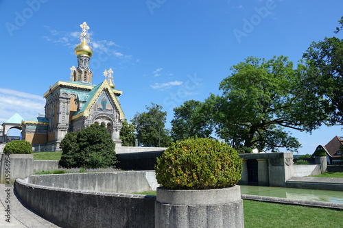 Mathildenhöhe Darmstadt - Jugendstil - Russische Kapelle - Hochzeitsturm photo