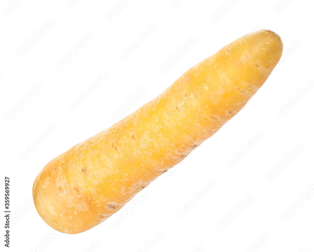 Fresh raw yellow carrot isolated on white Fresh raw yellow carrot isolated on white