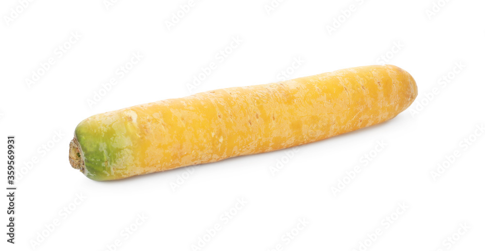 Fresh raw yellow carrot isolated on white Fresh raw yellow carrot isolated on white