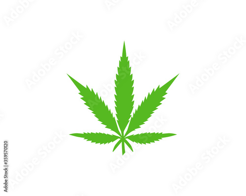 Canabis leaf vector illustration icon design. EPS 10