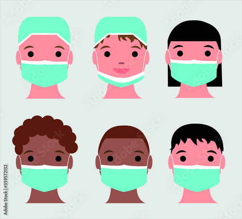 coronavirus mascarilla covid-19 sanitarios