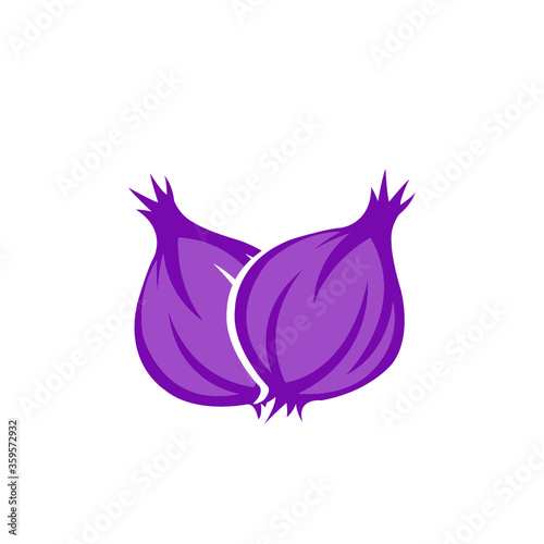 onion isolated on white