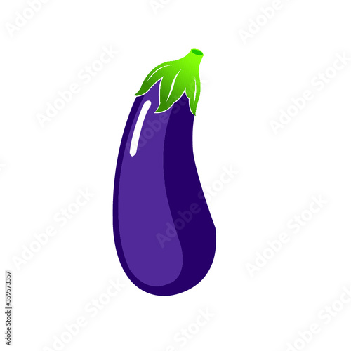 eggplant on a white background