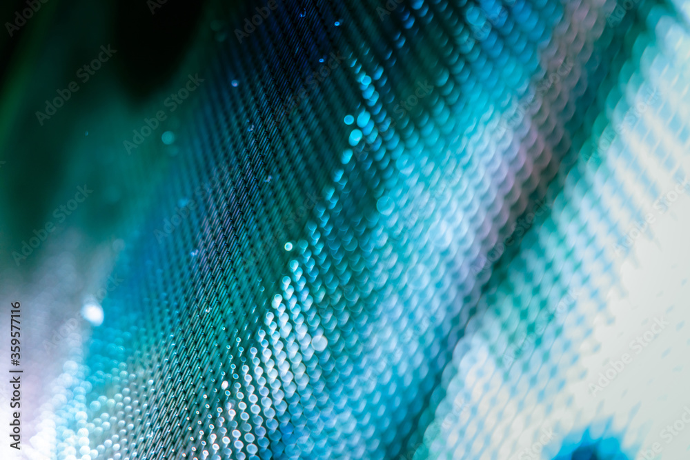 Fototapeta premium CloseUp LED blurred screen. LED soft focus background. abstract background ideal for design.