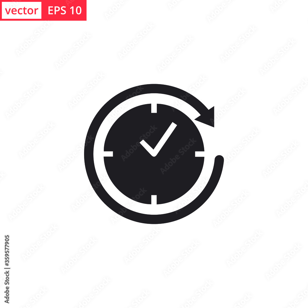 Clock icon vector design template. EPS 10 Clock icon vector design template. EPS 10