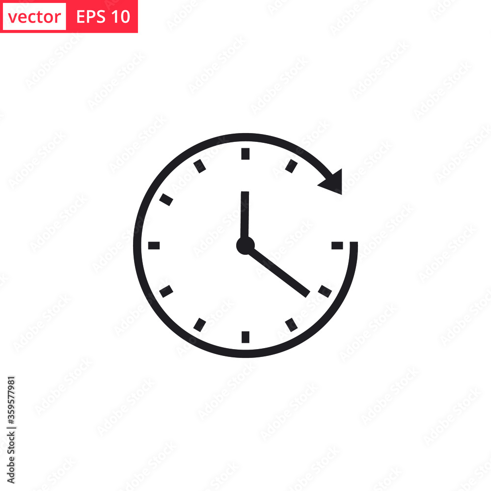 Clock icon vector design template. EPS 10 Clock icon vector design template. EPS 10