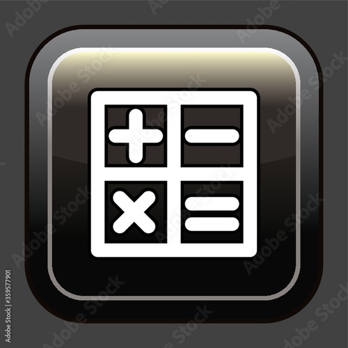 A calculation icon Illustration.