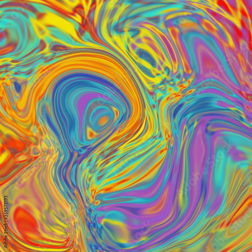 An abstract multicolored iridescent background image.