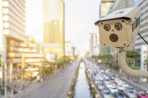 The old CCTV camera on the bridge