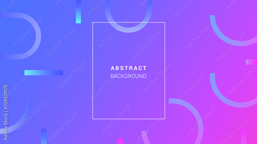 Abstract minimal geometric background. Colorful dynamic shapes. EPS 10 stock vector