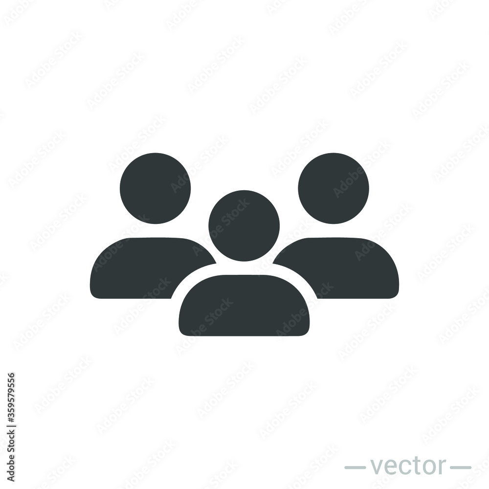 People flat style icon vector. Team work symbol. Group of humans sign For your web site design, logo, app, UI. illustration People flat style icon vector. Team work symbol. Group of humans sign For your web site design, logo, app, UI. illustration