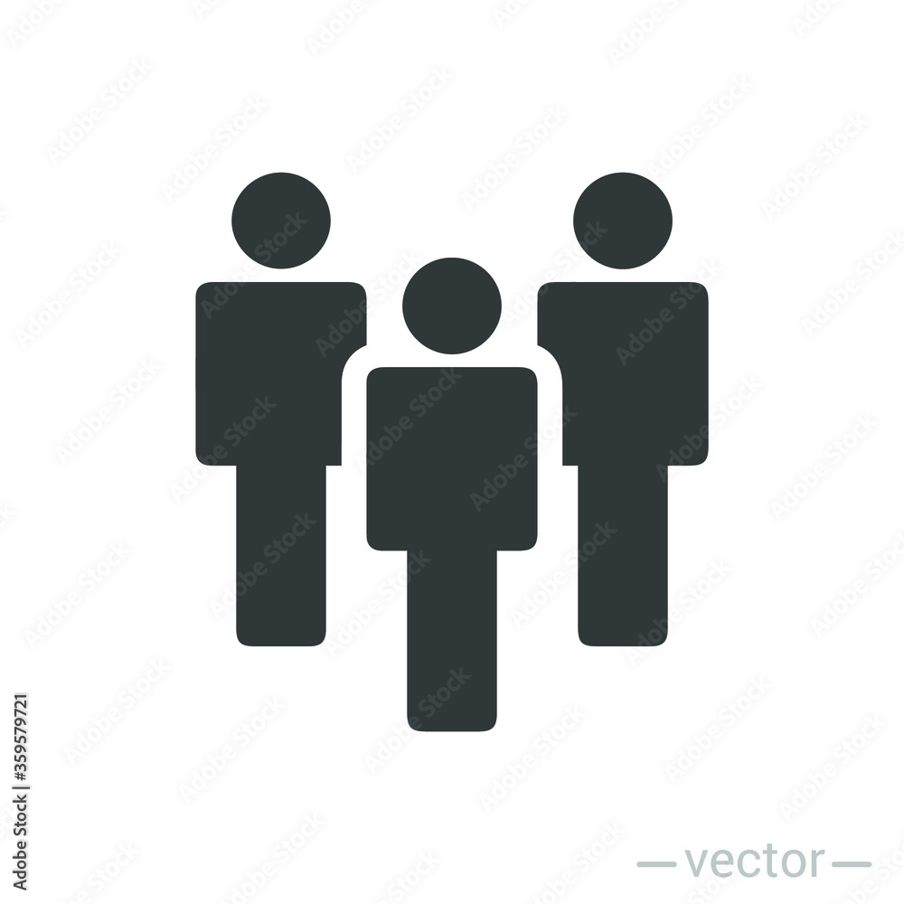 People flat style icon vector. Team work symbol. Group of humans sign For your web site design, logo, app, UI. illustration People flat style icon vector. Team work symbol. Group of humans sign For your web site design, logo, app, UI. illustration