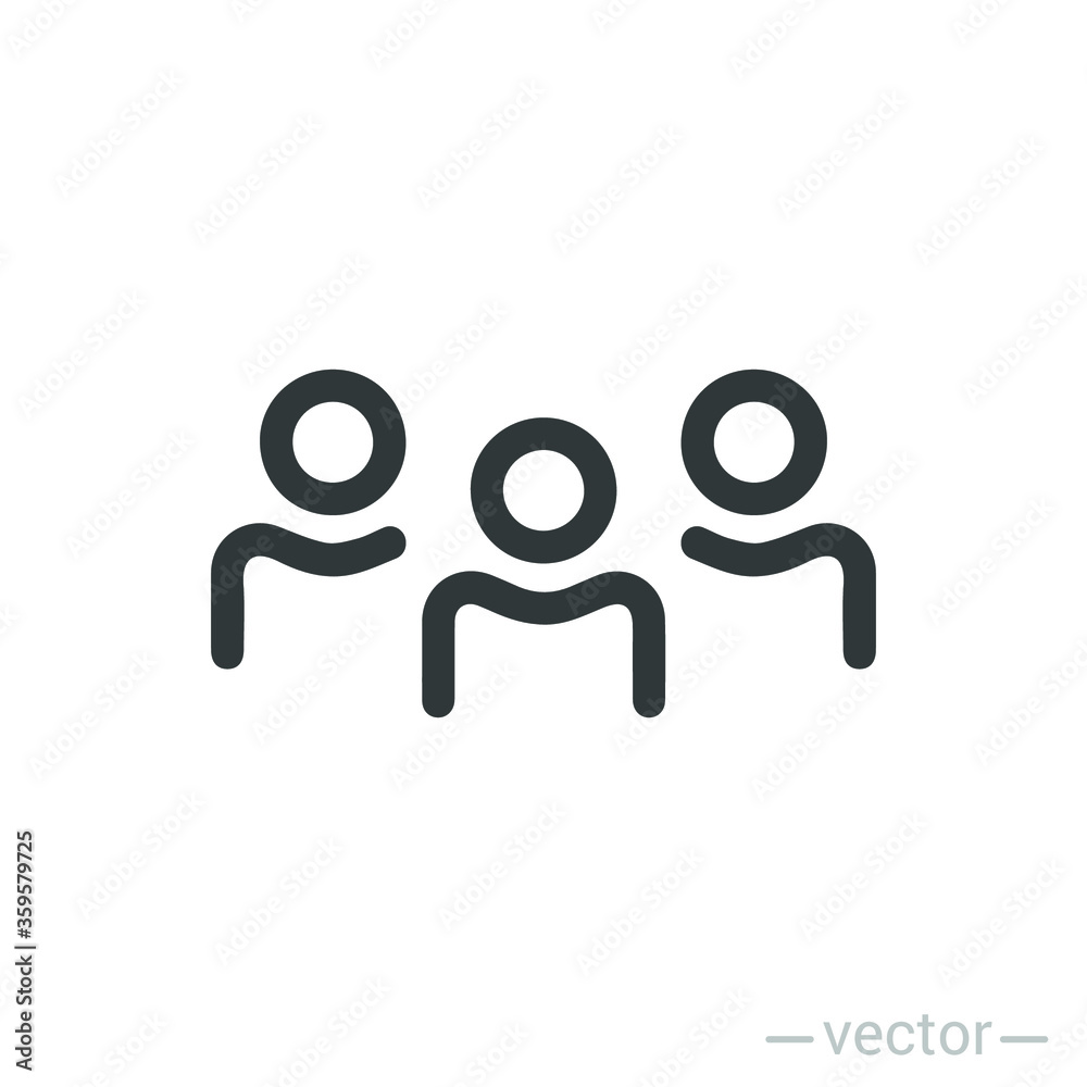 People flat style icon vector. Team work symbol. Group of humans sign For your web site design, logo, app, UI. illustration People flat style icon vector. Team work symbol. Group of humans sign For your web site design, logo, app, UI. illustration