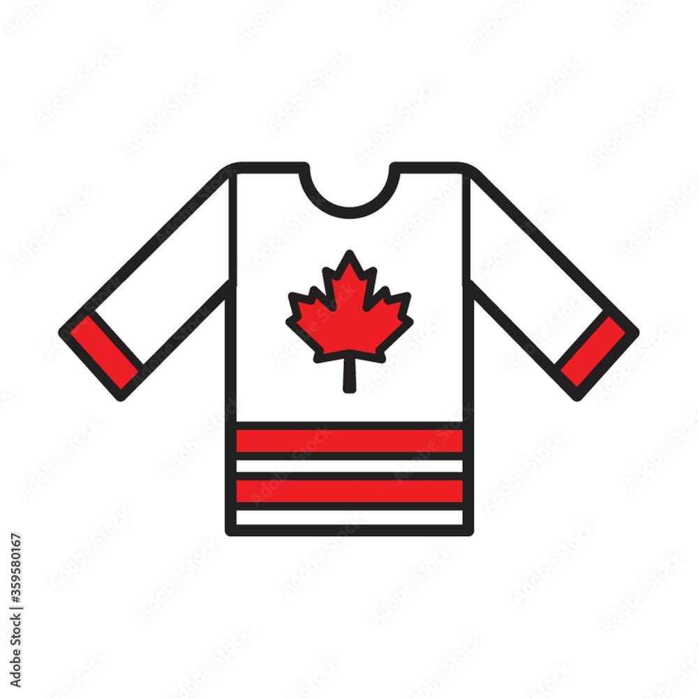 Fototapeta premium A hockey jersey illustration.