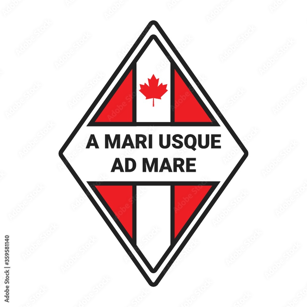 Obraz premium canada label