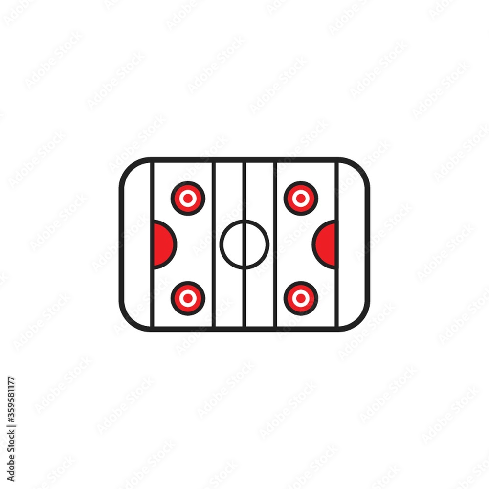 A skating rink illustration. A skating rink illustration.