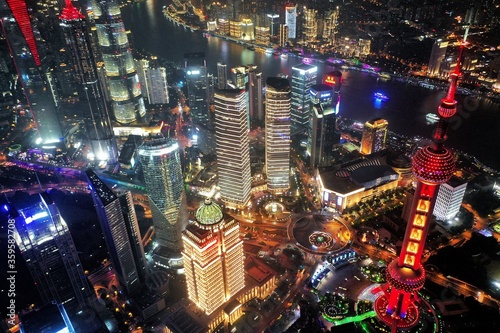 Photography SHANGHAI 上海 夜景 空撮