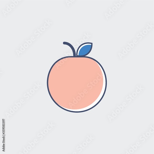 An apple illustration.