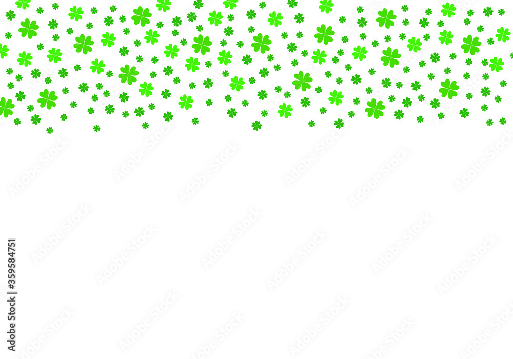 St. Patrick's day background with shamrocks. Green shamrock clover vector icon. Vector paper illustration. St. Patrick's day background with shamrocks. Green shamrock clover vector icon. Vector paper illustration.