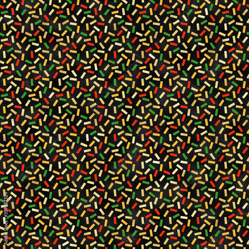 Kwanzaa Seamless Pattern - Colorful repeating pattern design for Kwanzaa