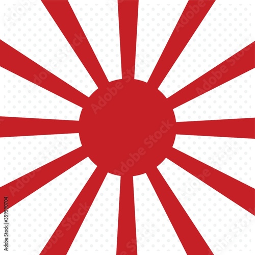 Foto rising sun flag