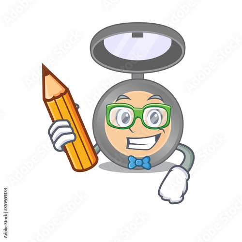 A student highlighter mascot design study at home during pandemic