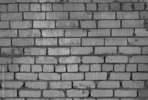 Wall of white silicate brick.
