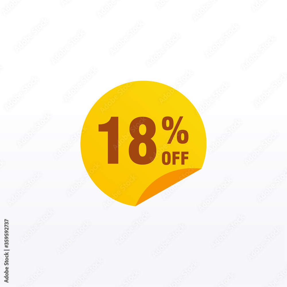 18 discount, Sales Vector badges for Labels, , Stickers, Banners, Tags, Web Stickers, New offer. Discount origami sign banner 18 discount, Sales Vector badges for Labels, , Stickers, Banners, Tags, Web Stickers, New offer. Discount origami sign banner