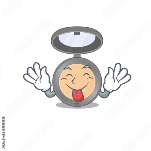 amusing highlighter cartoon picture style with tongue out face