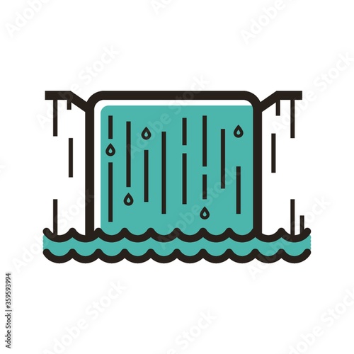 A niagara falls illustration.