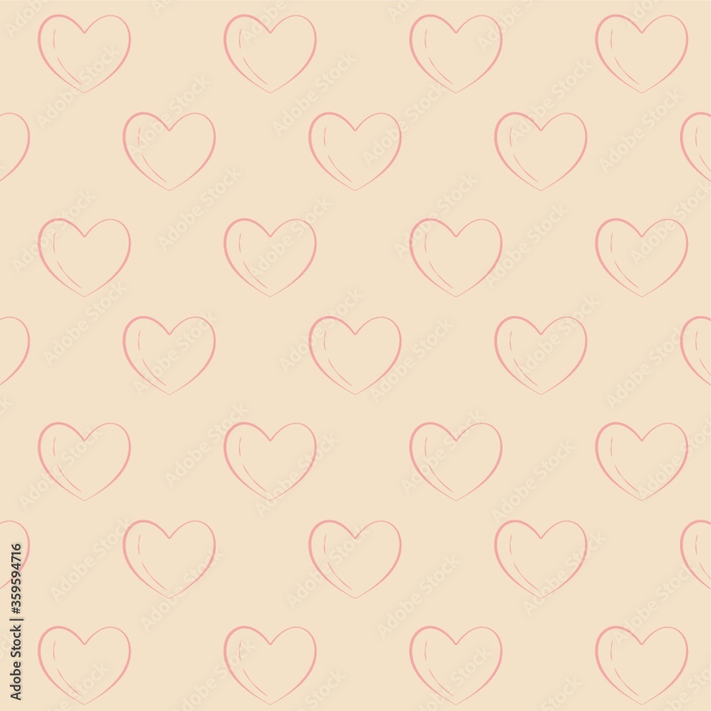 seamless heart pattern background