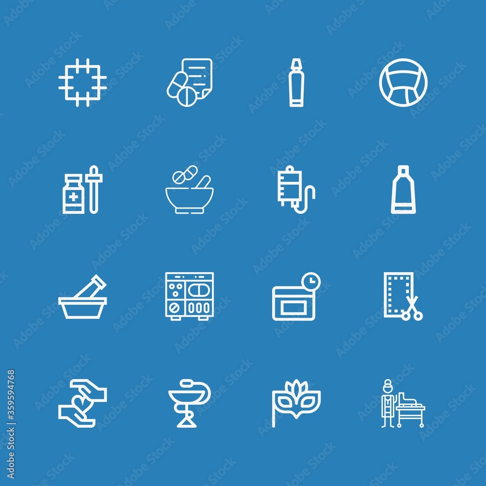 Editable 16 treatment icons for web and mobile Editable 16 treatment icons for web and mobile