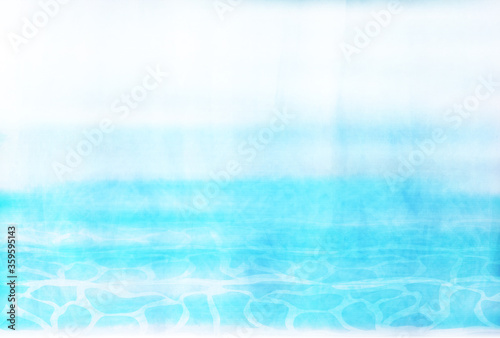 海　波　水彩　背景