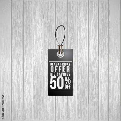 Black friday sale tag