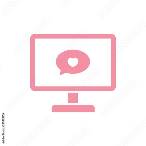 Wallpaper Mural monitor with speech bubble Torontodigital.ca