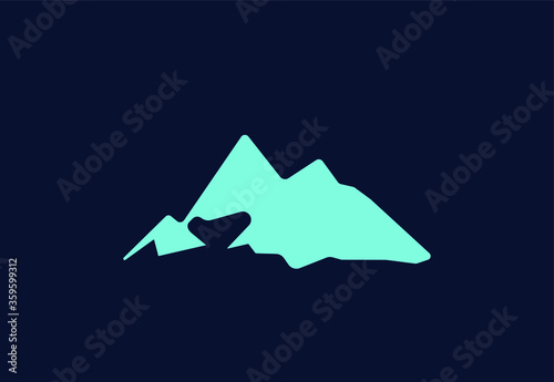 Mountain icon vector. Mountain Shape For Logos