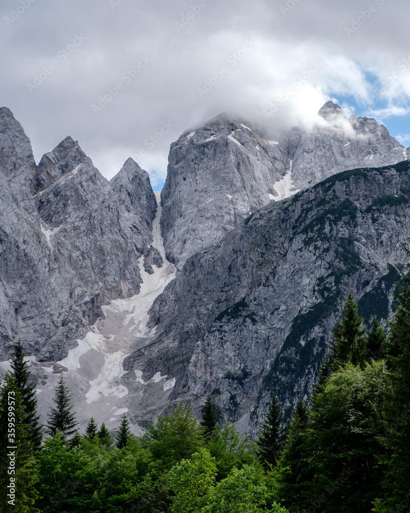 Obraz premium Valley Tamar, Planica, Kranjska Gora, Slovenia