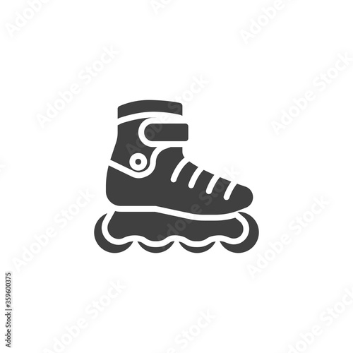 Roller skate vector icon. filled flat sign for mobile concept and web design. Skates glyph icon. Symbol, logo illustration. Vector graphics